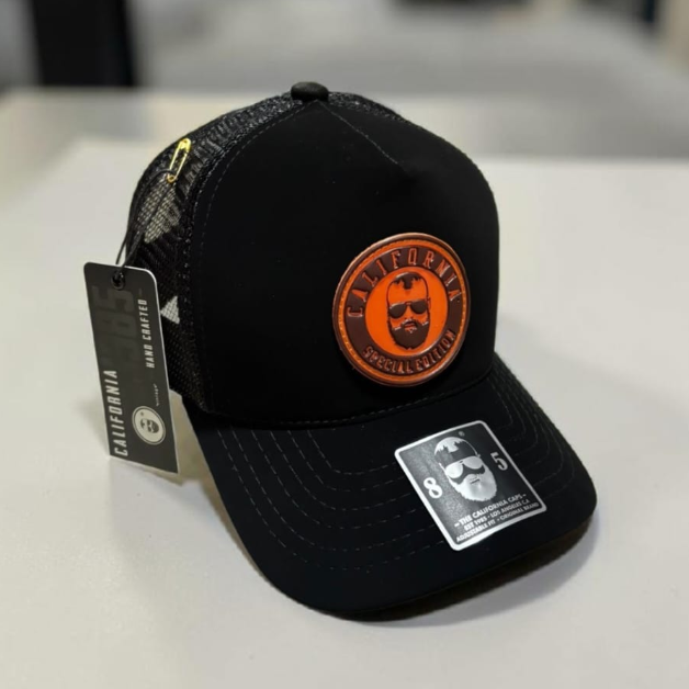 California Caps Minimalista Negro Logo - Trucker