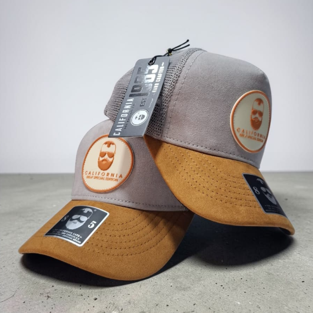 California Caps Verde Oliva Camello - Trucker