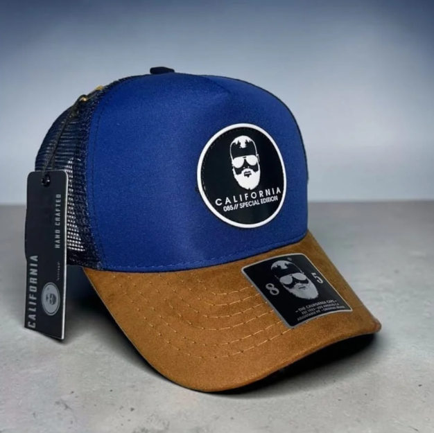California Caps 1985 Navy Blanco Náutica - Trucker