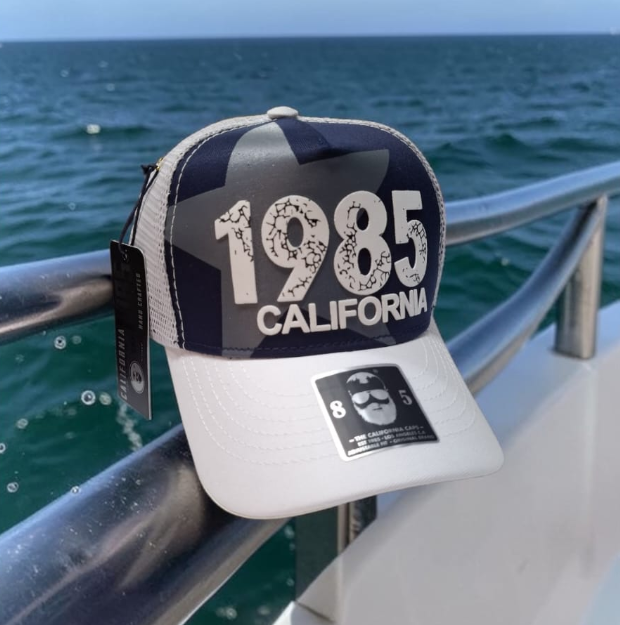California Caps Navy Bicolor Contrastante - Trucker