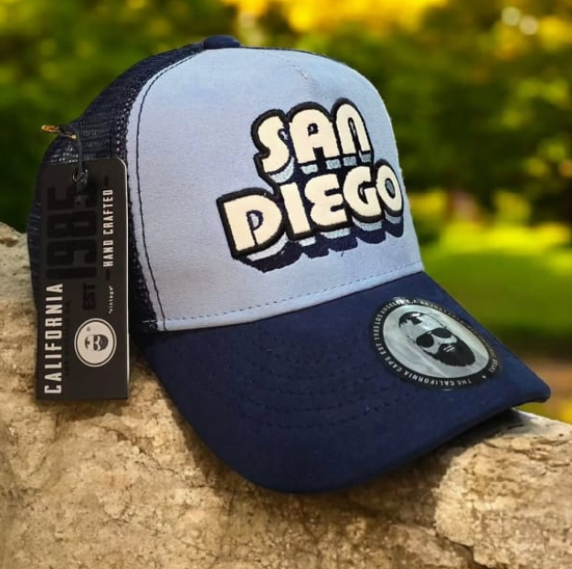 California Caps Los Angeles Verde Blanco - Trucker