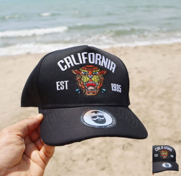California Caps Camello Beige Script Dorado - Snapback