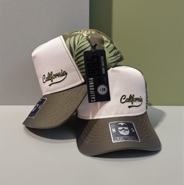 California Caps Café Blanco Cruz - Trucker