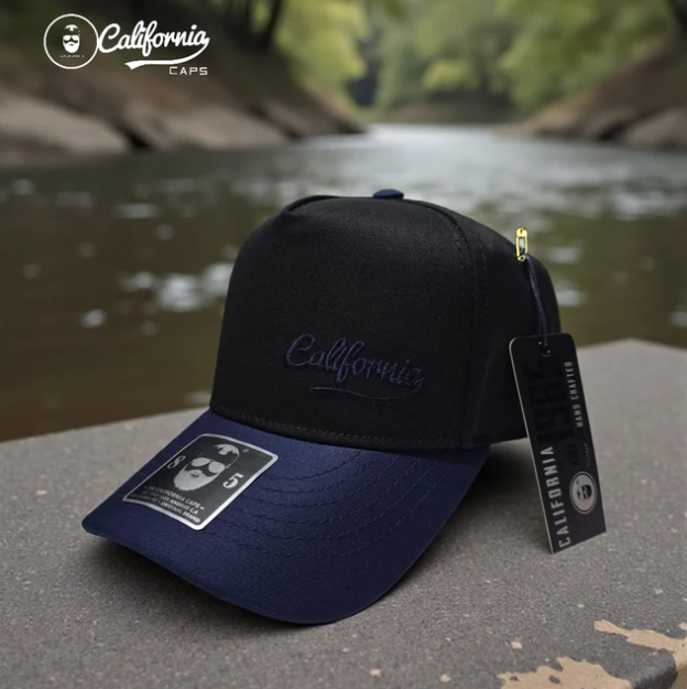California Caps Script Tropical Negro - Trucker