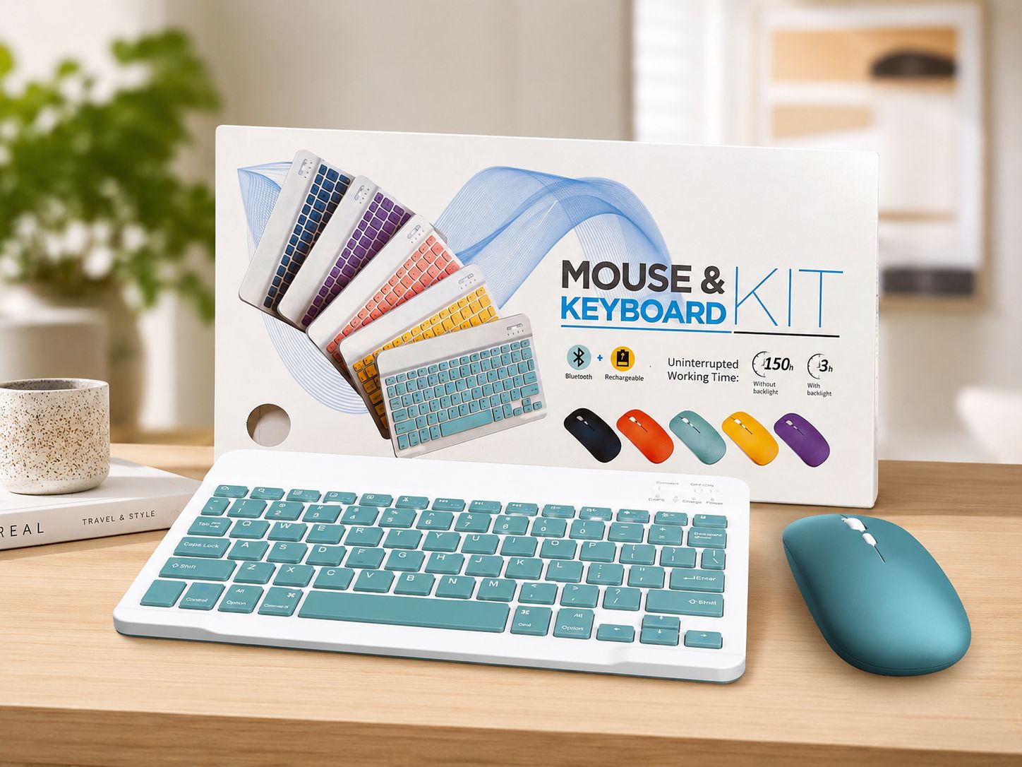KIT TECLADO + MOUSE INALÁMBRICO BLUETOOTH