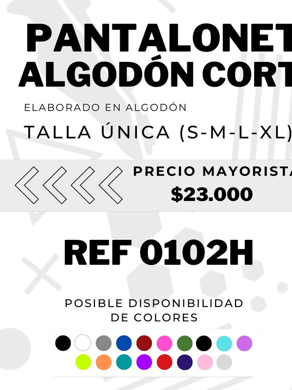Pantaloneta Algodóncorta Ay
