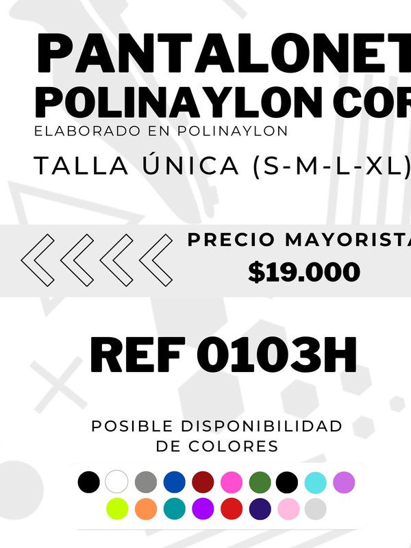 Pantaloneta Polinaylon Corta