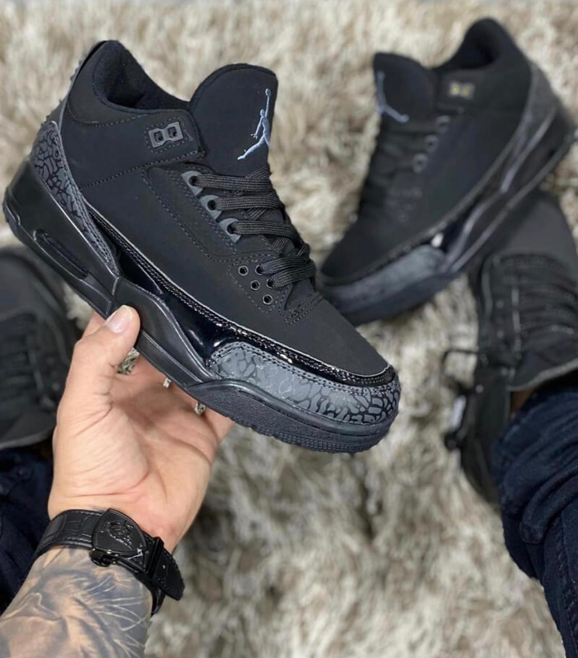 Air Jordan 3 Retro Black Cat Ante Negro